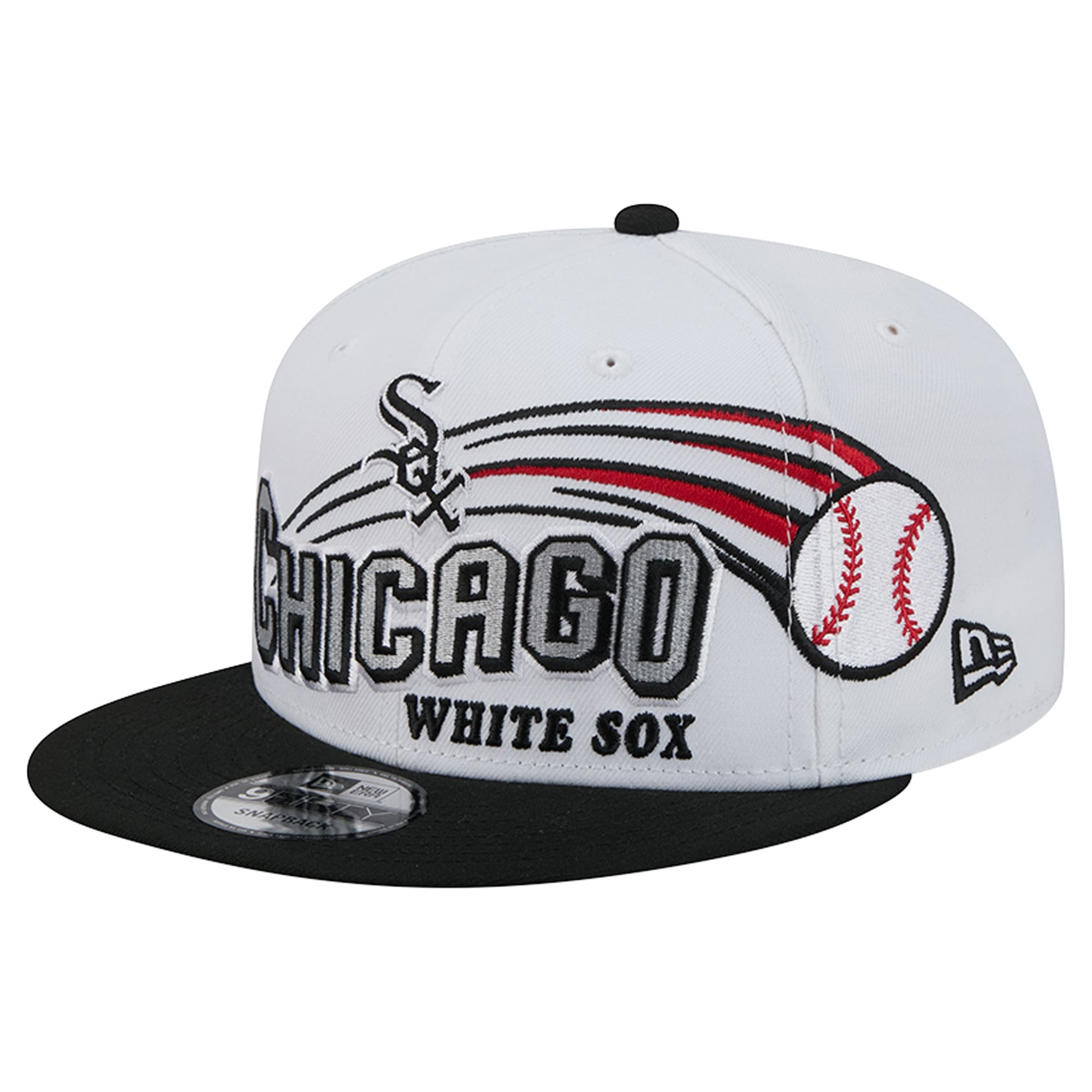 Casquette snapback New Era blanche Chicago White Sox Retro Sweep 9FIFTY pour homme