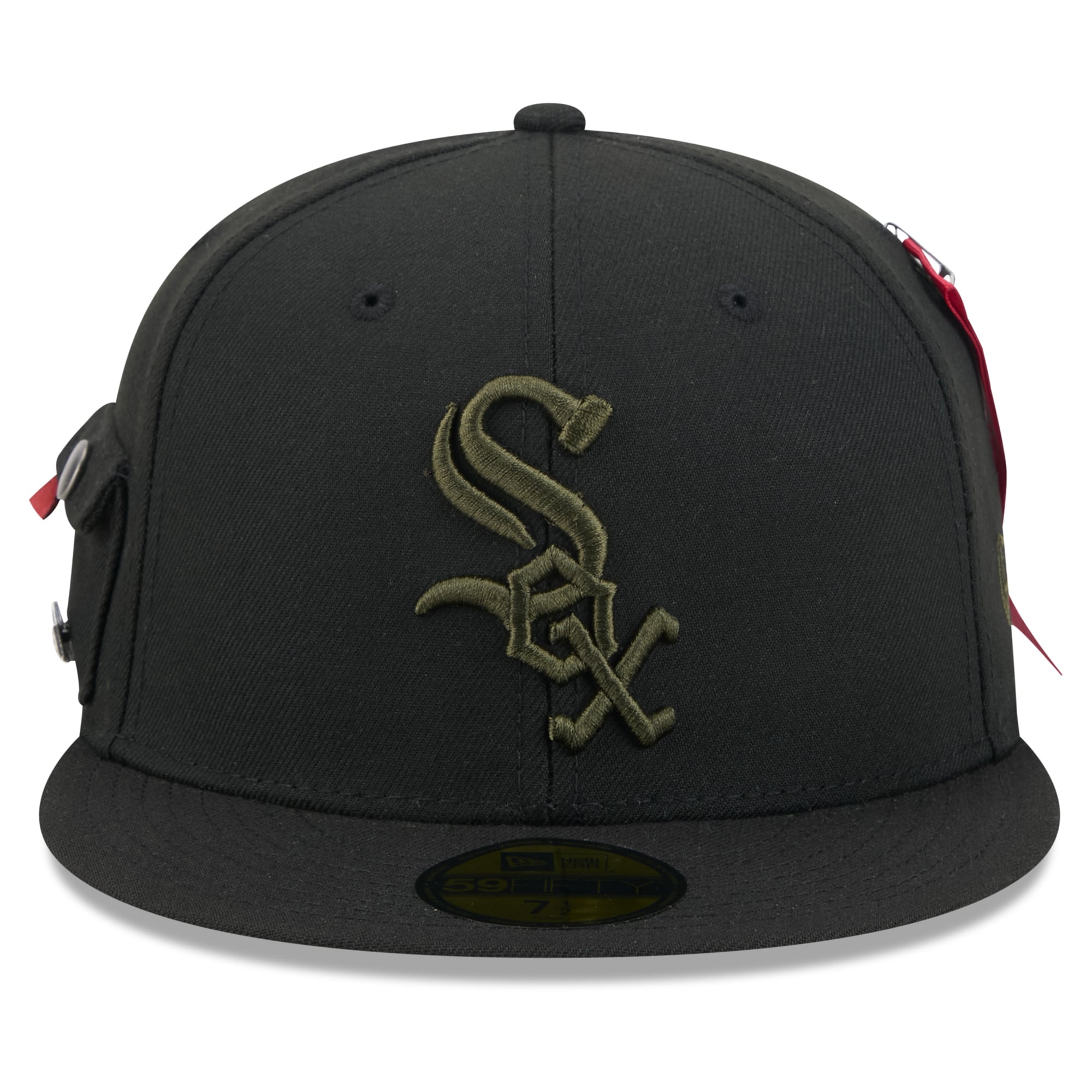Casquette ajustée New Era x Alpha Industries noire Chicago White Sox 59FIFTY pour homme