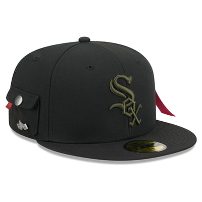 Chicago White Sox New Era x Alpha Industries 59FIFTY Fitted Hat - Black