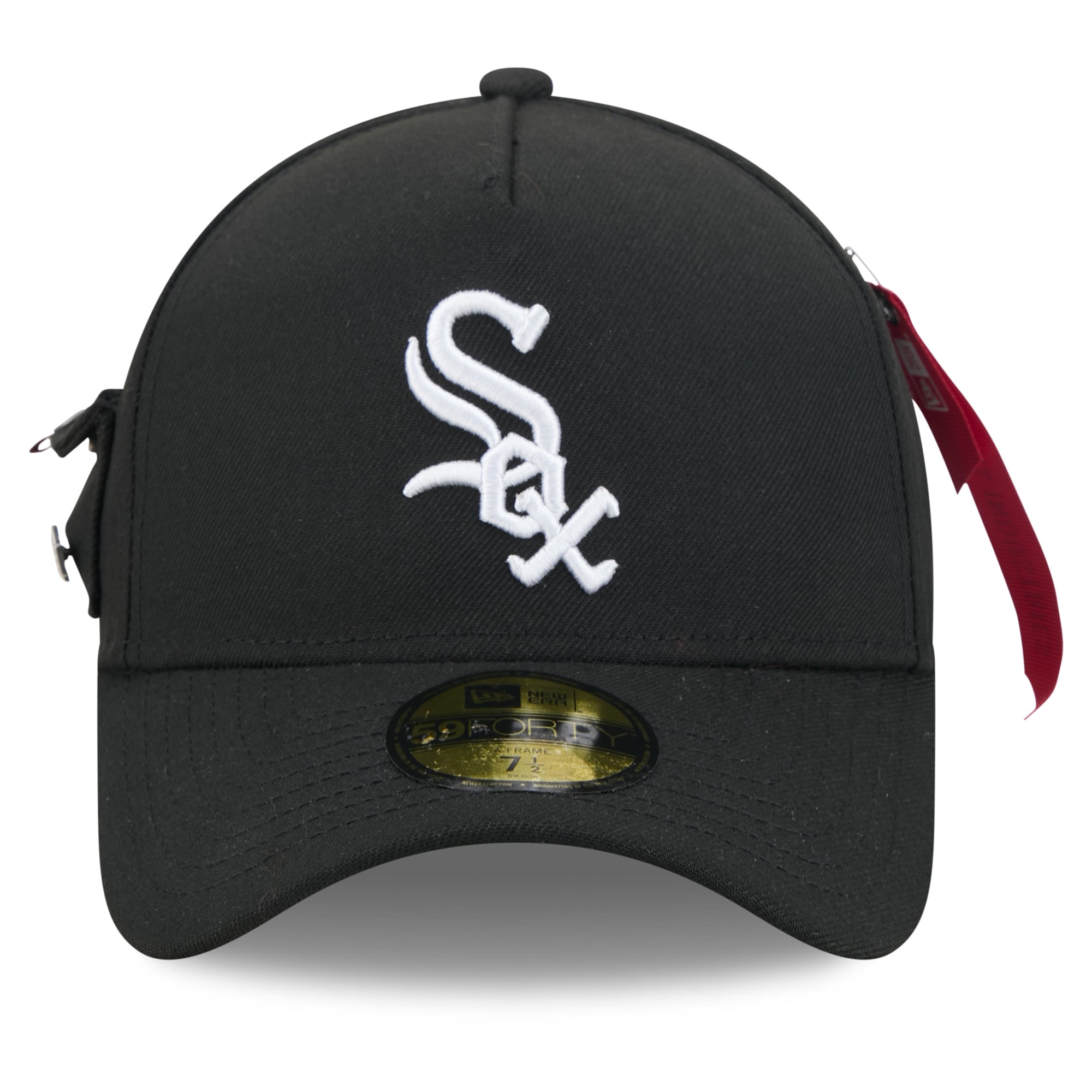 Casquette ajustée New Era x Alpha Industries noire Chicago White Sox A-Frame 59FORTY pour homme