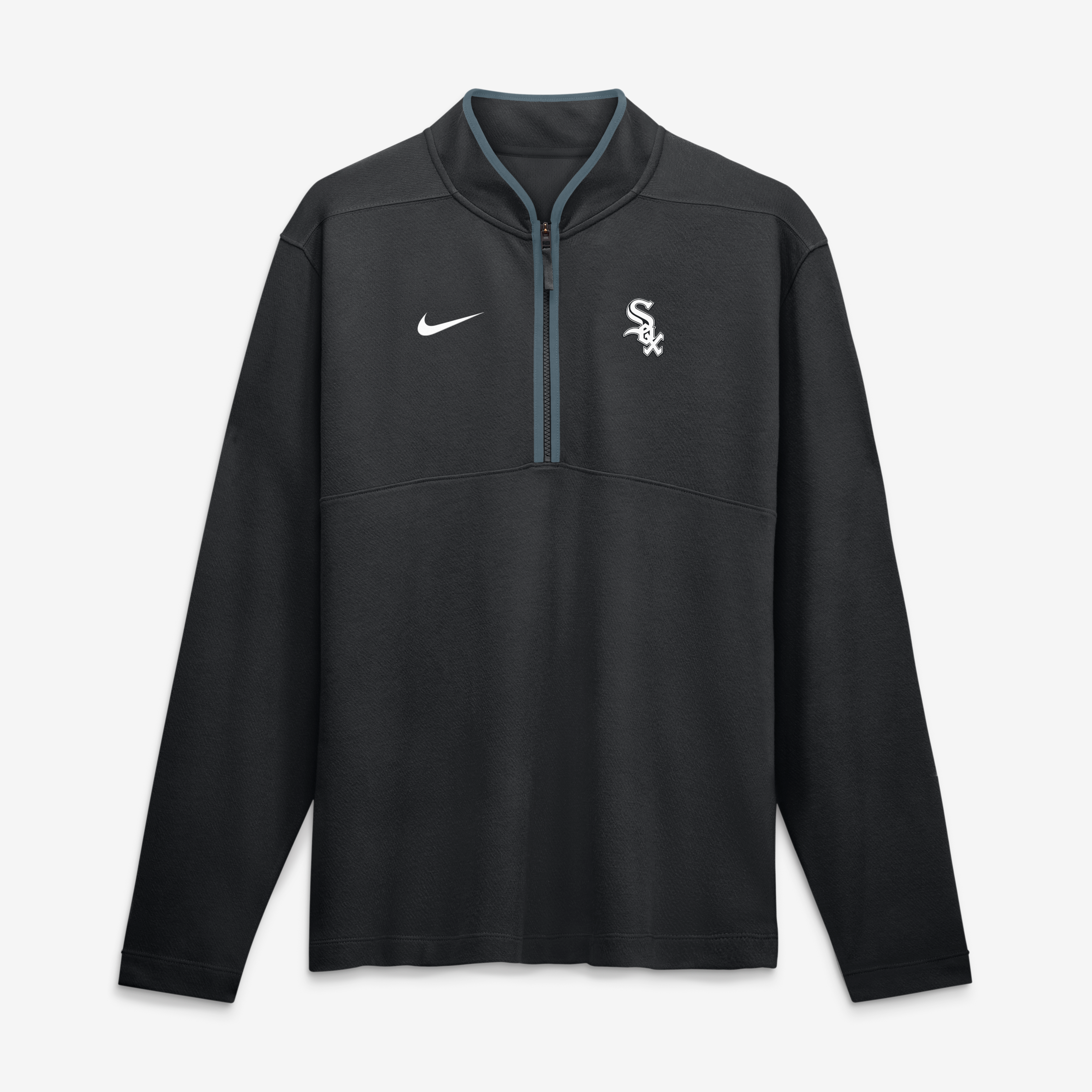 Pull-over Nike Dri-FIT Victory à demi-zip noir pour homme, Chicago White Sox.