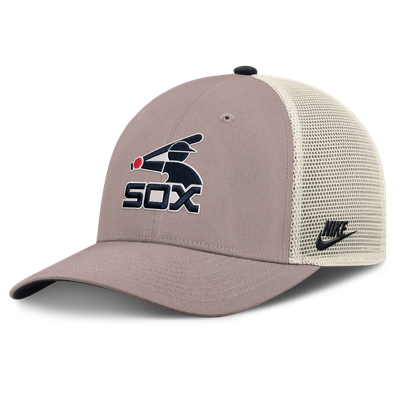 Chicago White Sox Nike Rise Adjustable Trucker Hat - Khaki