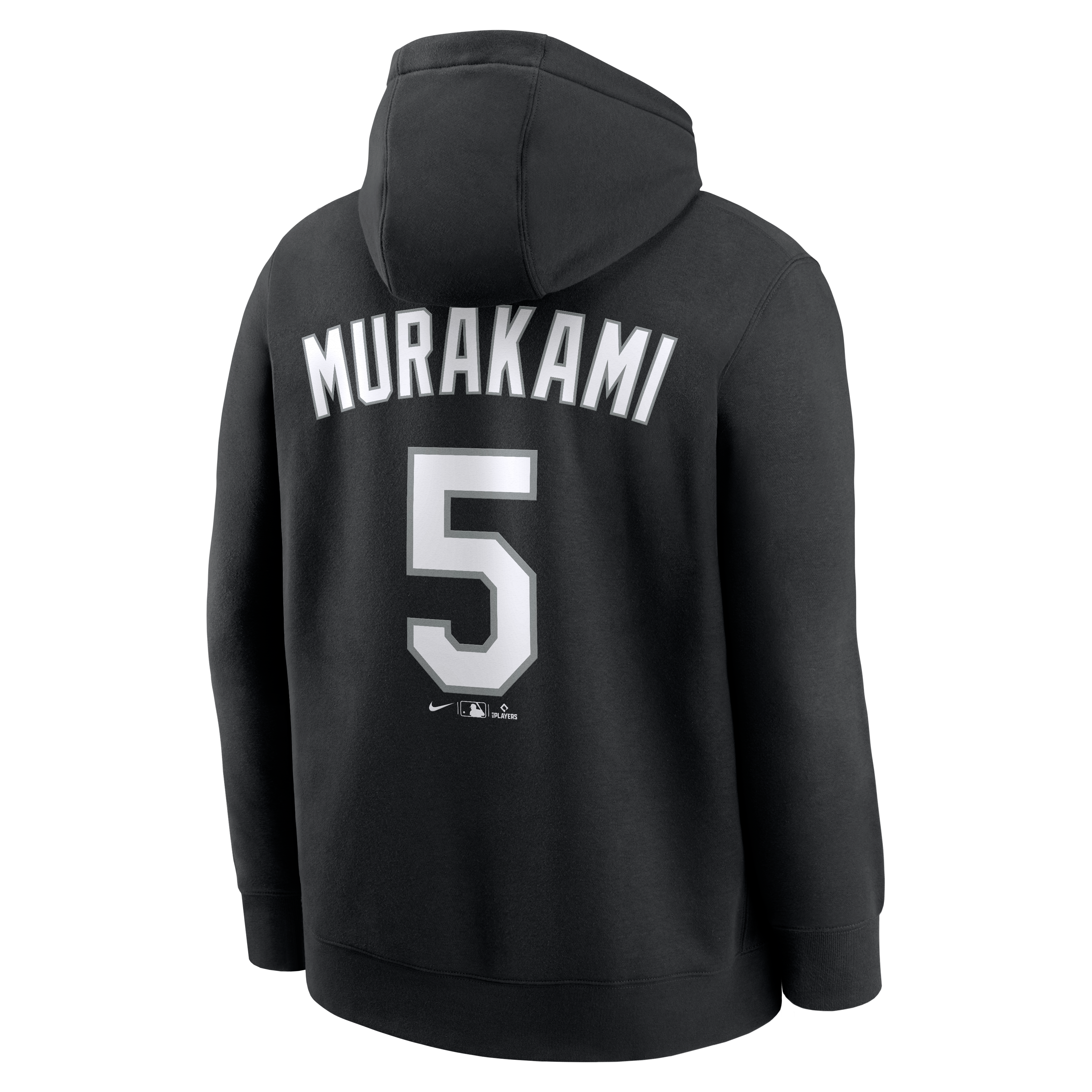 Sweat à capuche Nike Munetaka Murakami noir Chicago White Sox avec nom et numéro, en polaire.
