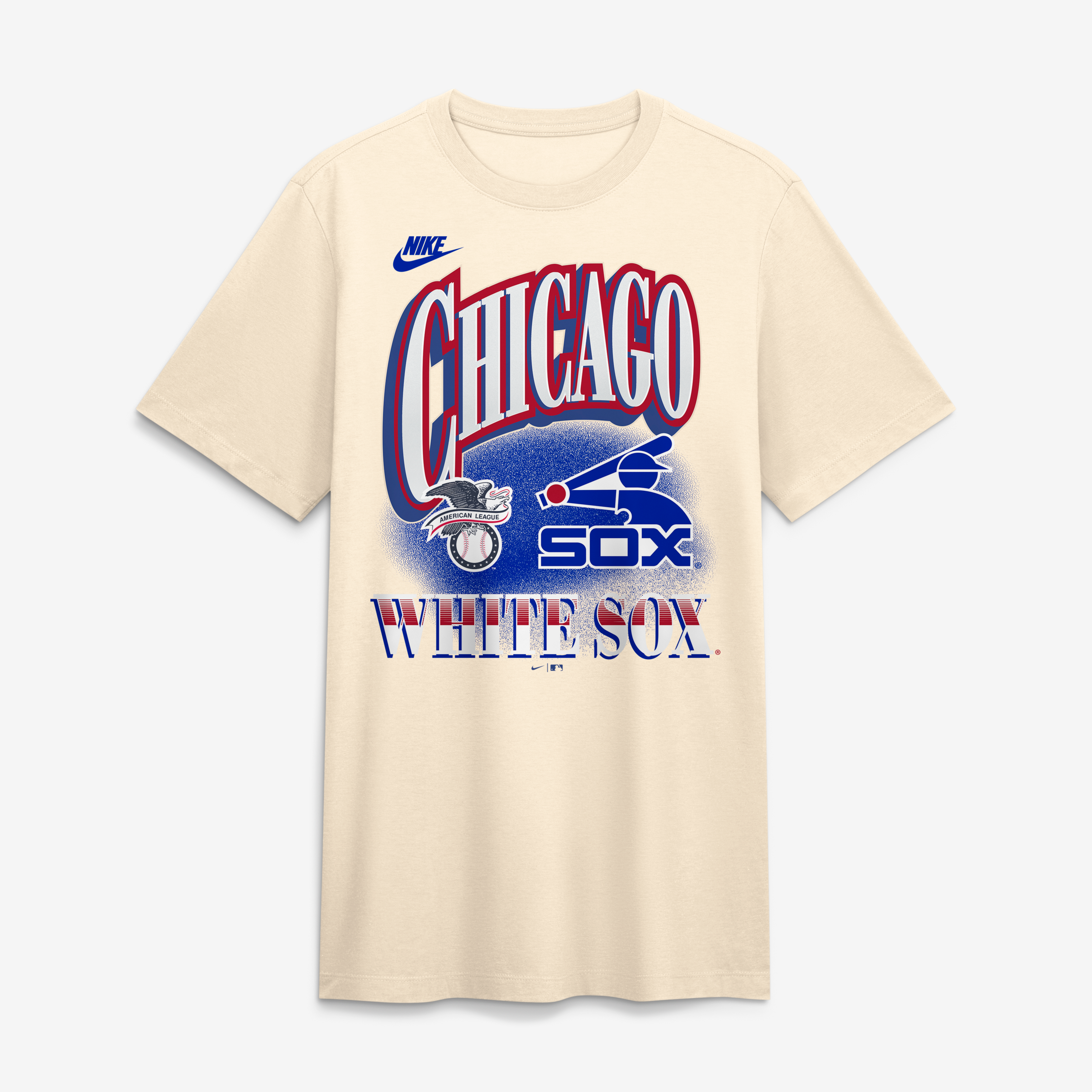 Men's Nike Natural Chicago White Sox Vintage Tri-Blend T-Shirt