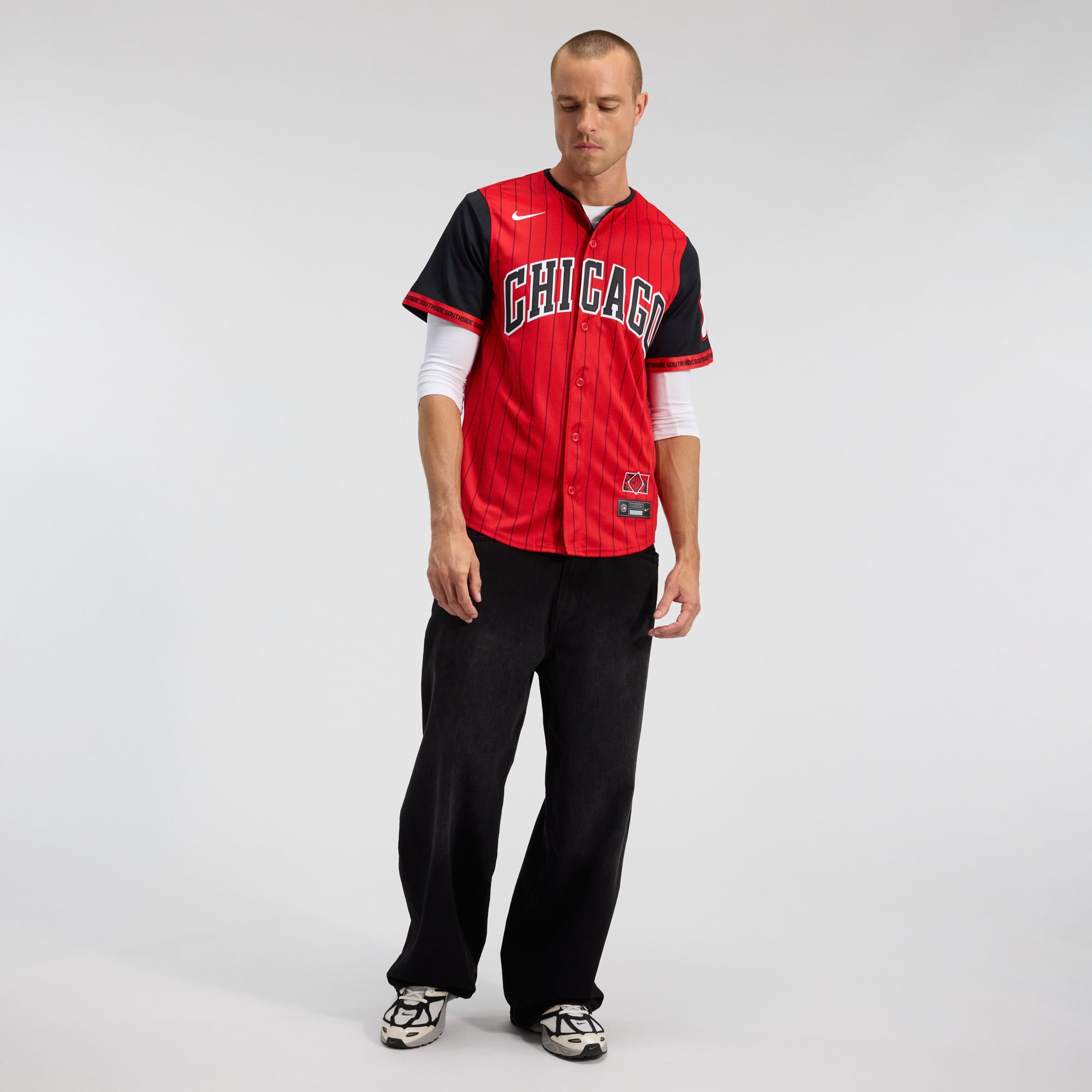 Men's Nike Red/Black Chicago White Sox 2025 City Connect Limited Jersey