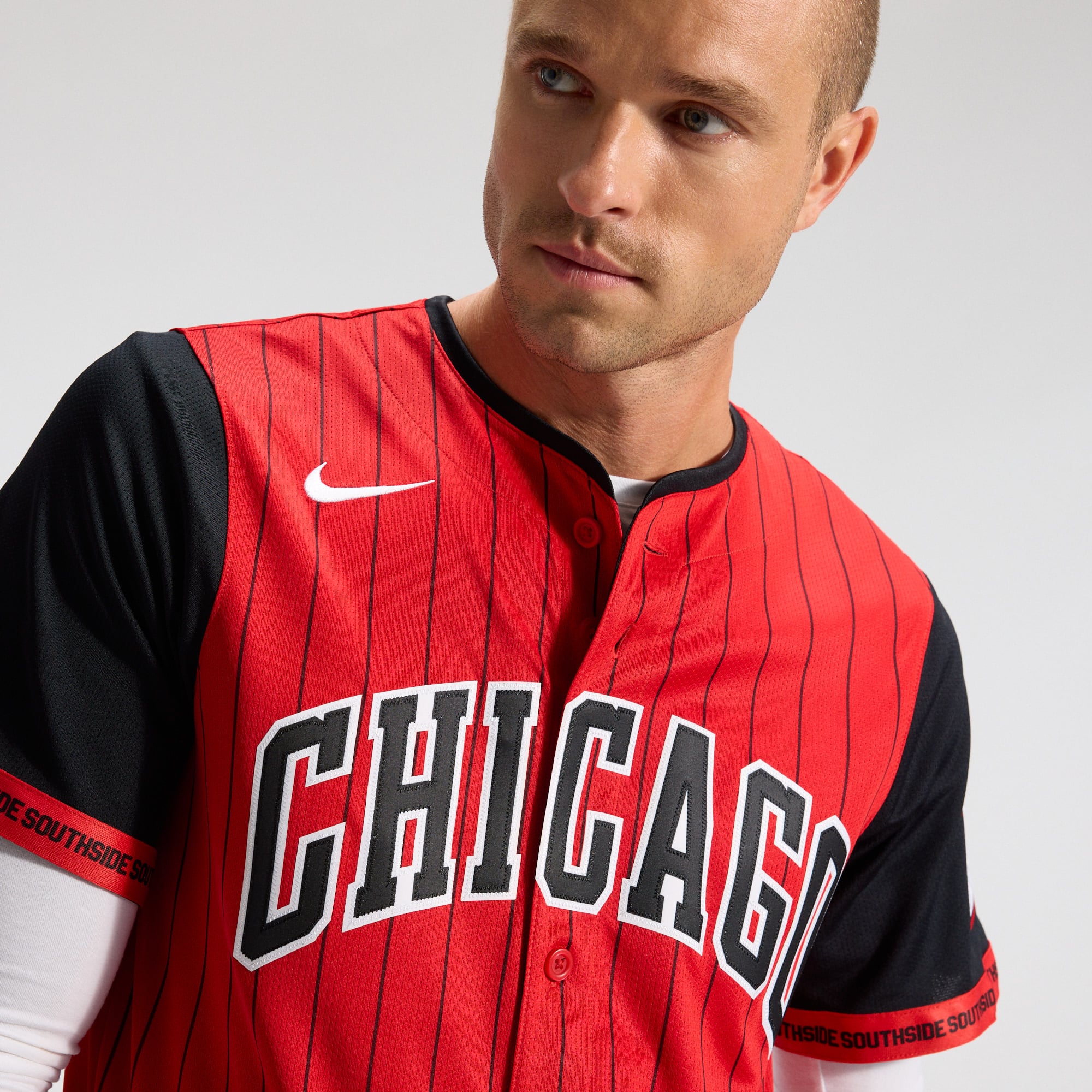 Men's Nike Red/Black Chicago White Sox 2025 City Connect Limited Jersey