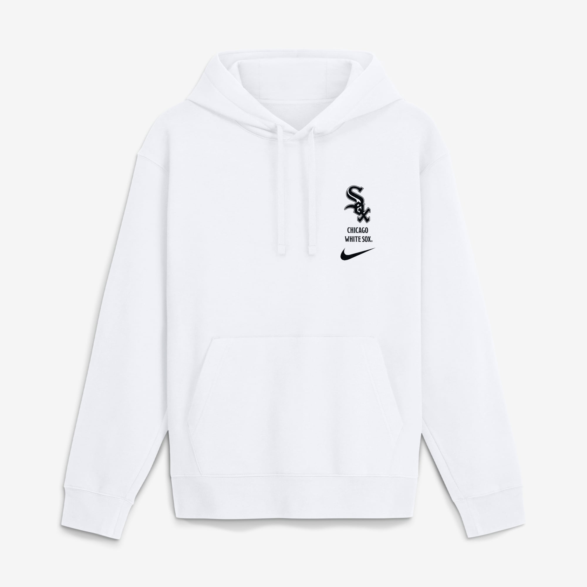 Men's Nike White Chicago Sox Minimal Club Fleece Hoodie