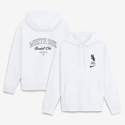 Chicago White Sox Nike Minimal Club Fleece Hoodie - White