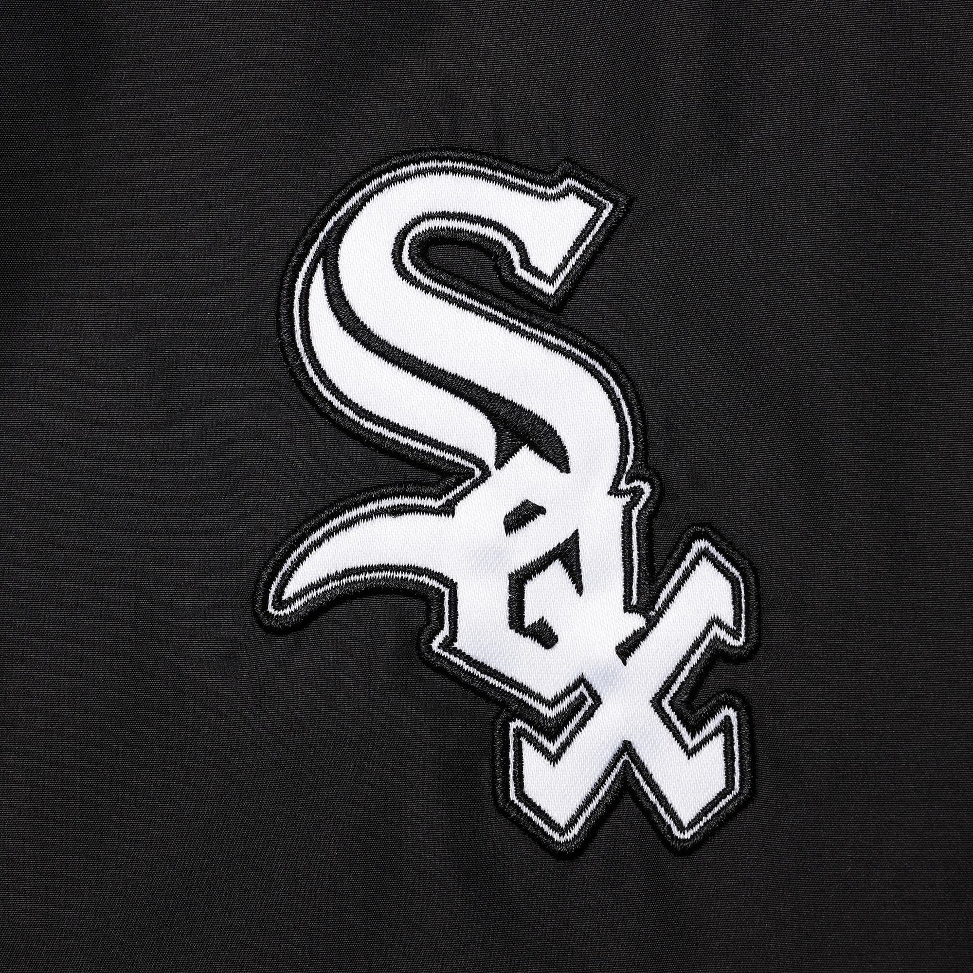 Chicago White Sox Reversible Satin Full-Zip Jacket - White/Black