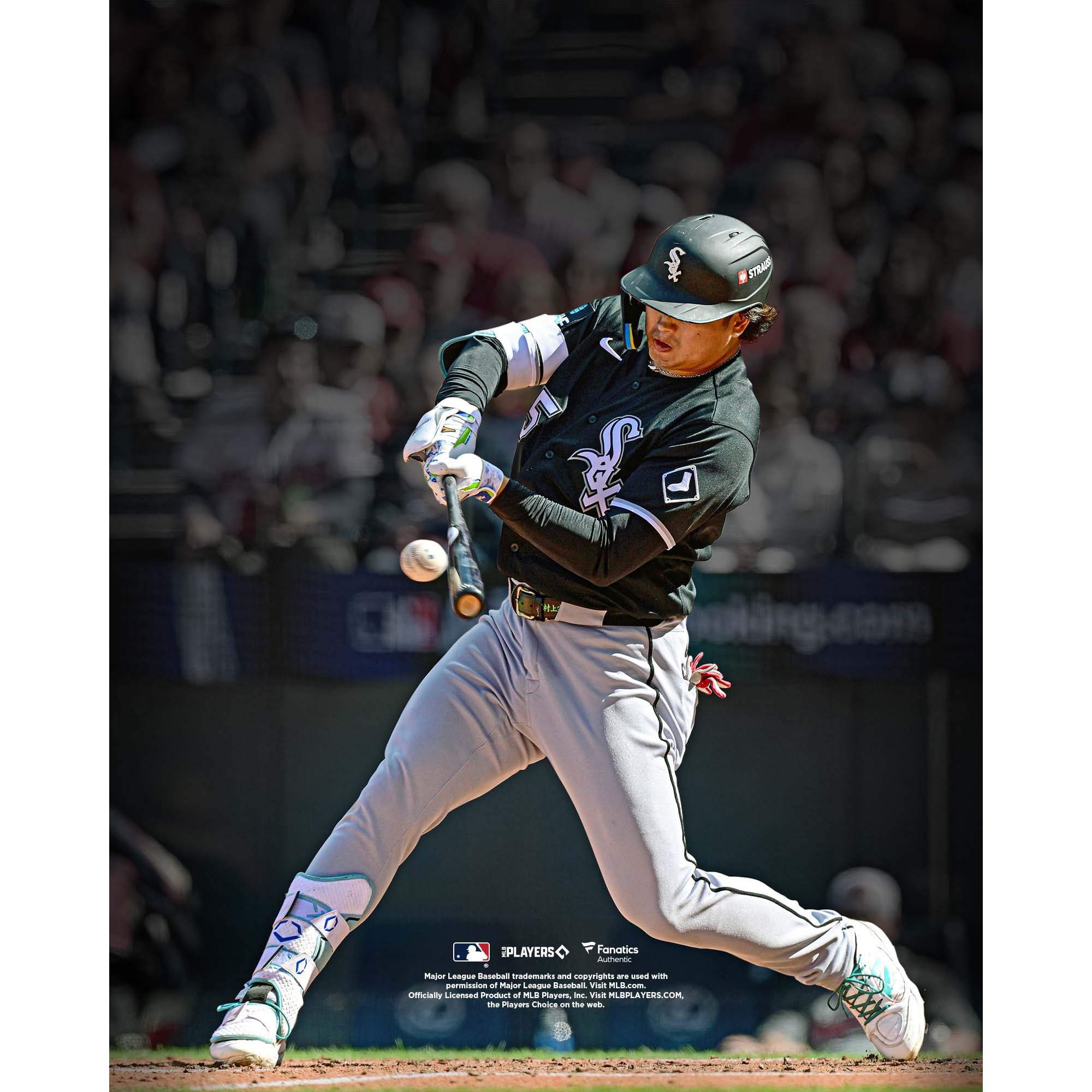 Munetaka Murakami, White Sox de Chicago, non signé, match 1 la série division Ligue américaine 2026 : photo son premier coup circuit en séries éliminatoires