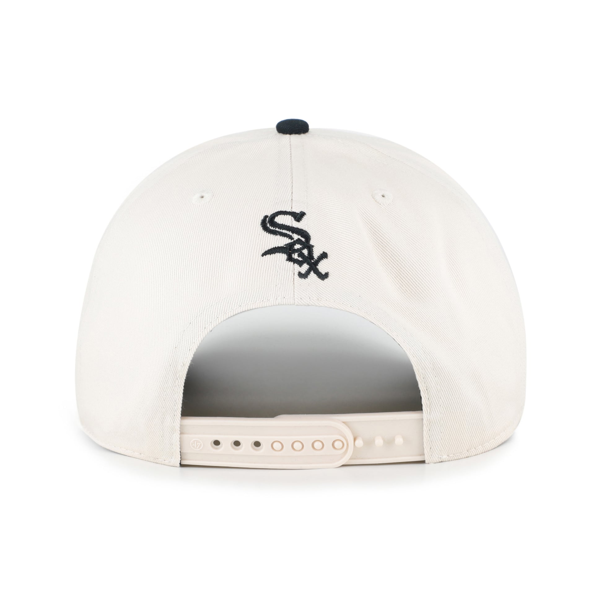 Casquette unisexe '47 naturelle/noire Chicago White Sox Rope Script Hitch ajustable