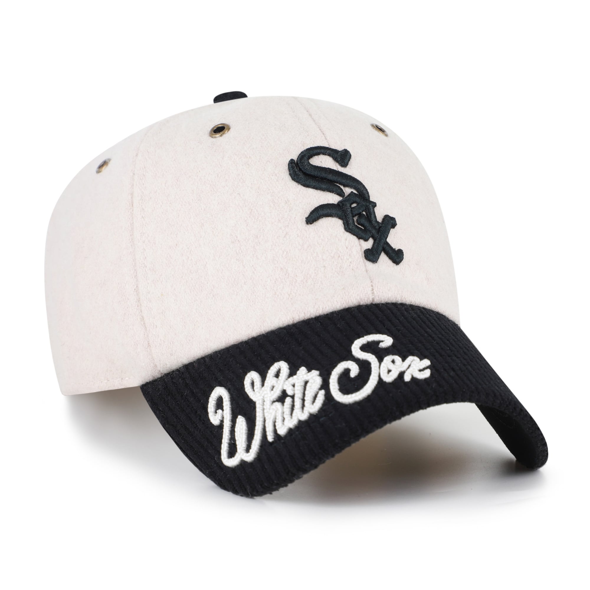 Casquette ajustable pour femme « 47 Natural Chicago White Sox Rope Script Clean Up »