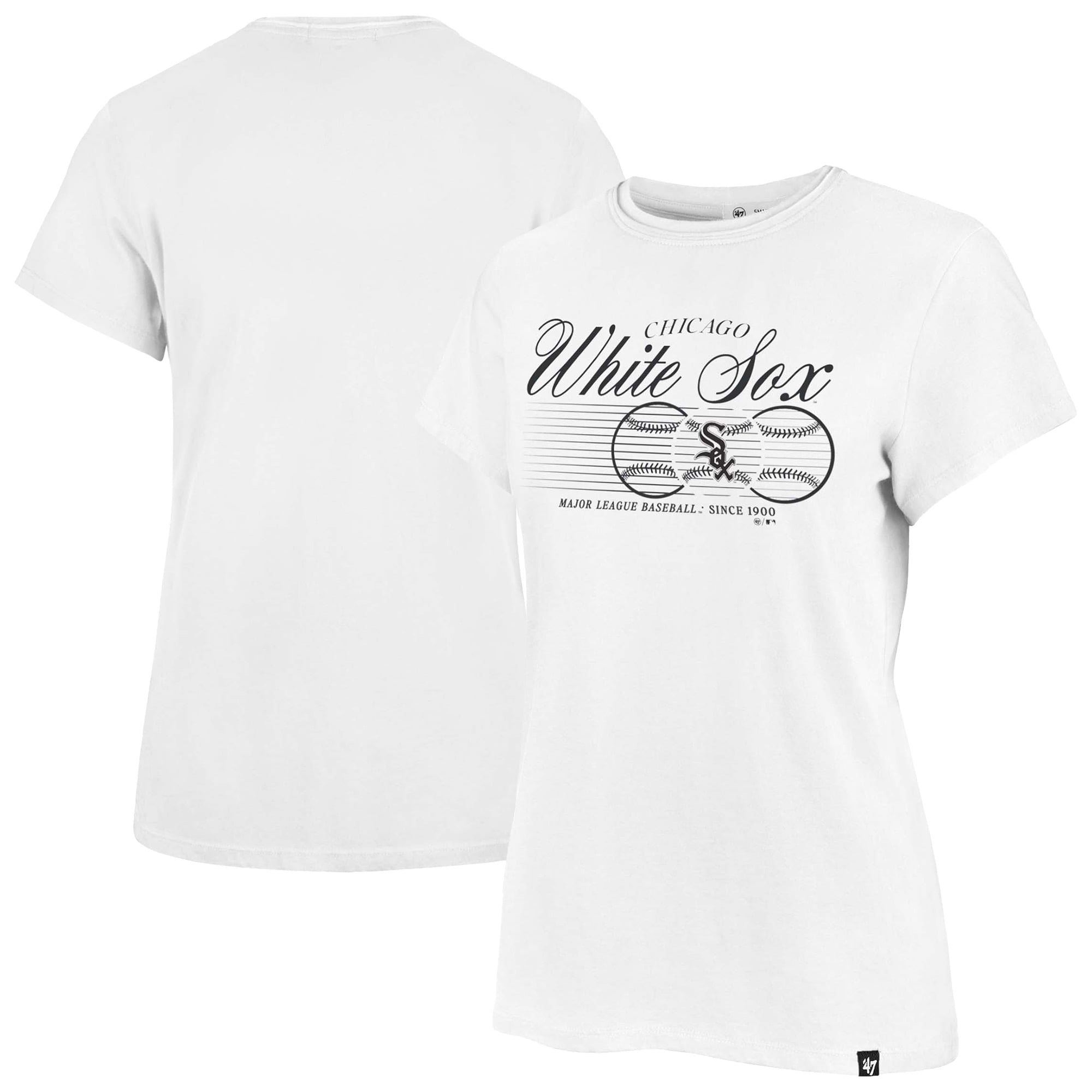T-shirt Frankie Speed ​​Throw blanc '47 pour femmes des White Sox de Chicago