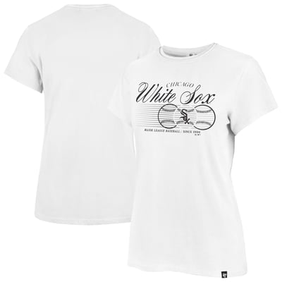 Chicago White Sox '47 Women's Speed Throw Frankie T-Shirt - White
