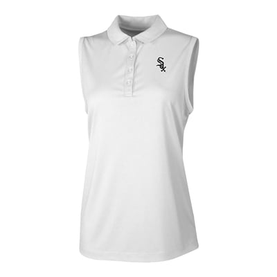 Chicago White Sox Columbia Women's  Ace Flair Sleeveless Tank Polo - White
