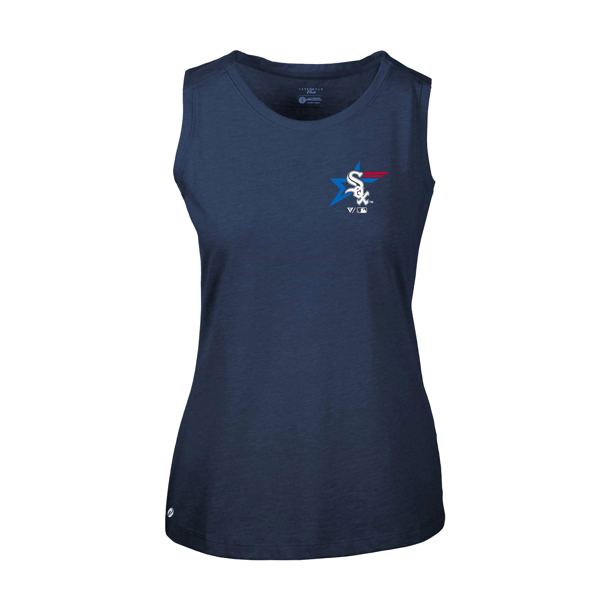 Women's Levelwear Navy Chicago White Sox Independence Day Macy Governor Tank Top