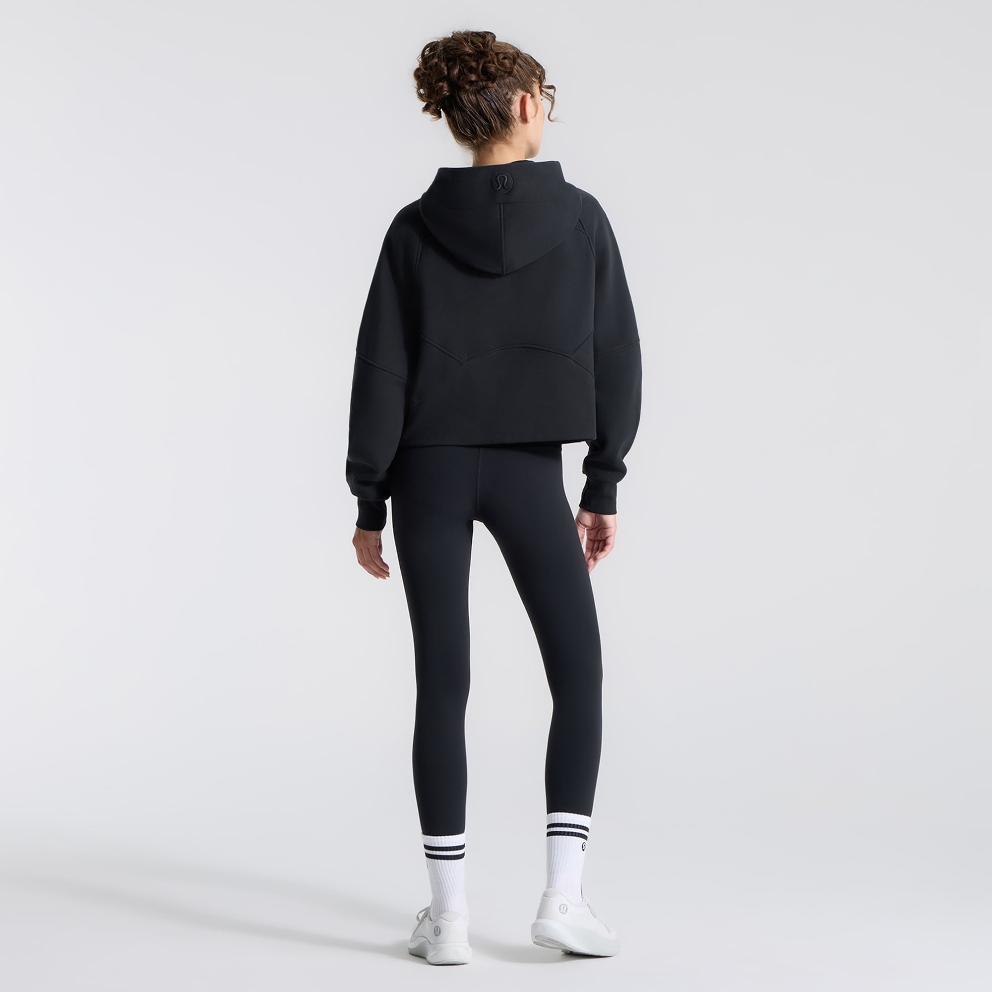 Sweat à capuche oversize demi-zip lululemon noir Chicago White Sox pour femme