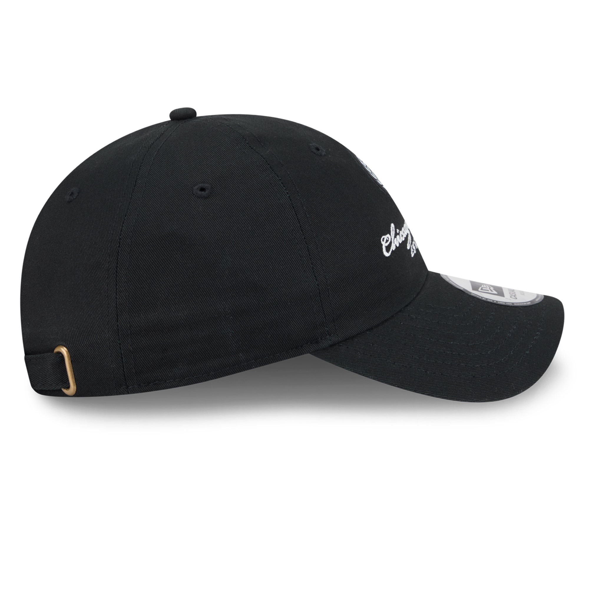 Women's New Era Black Chicago White Sox Script Patch Casual Classic Adjustable Hat