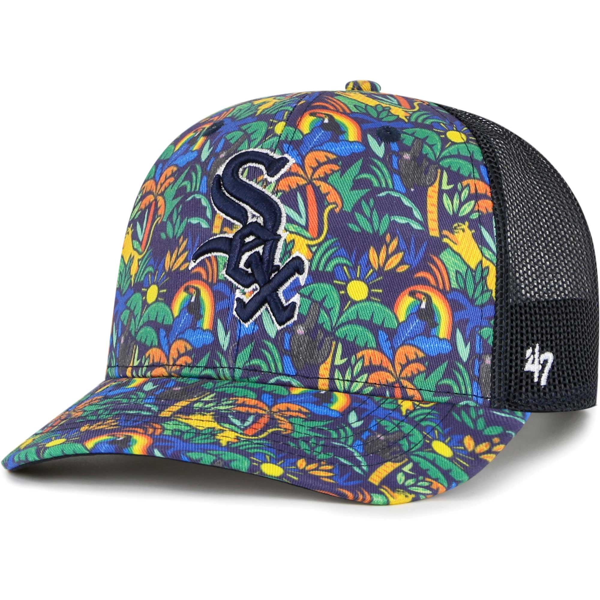 Casquette Snapback Trucker Chicago White Sox - Marque 47, Réglable, Maille Et Mousse