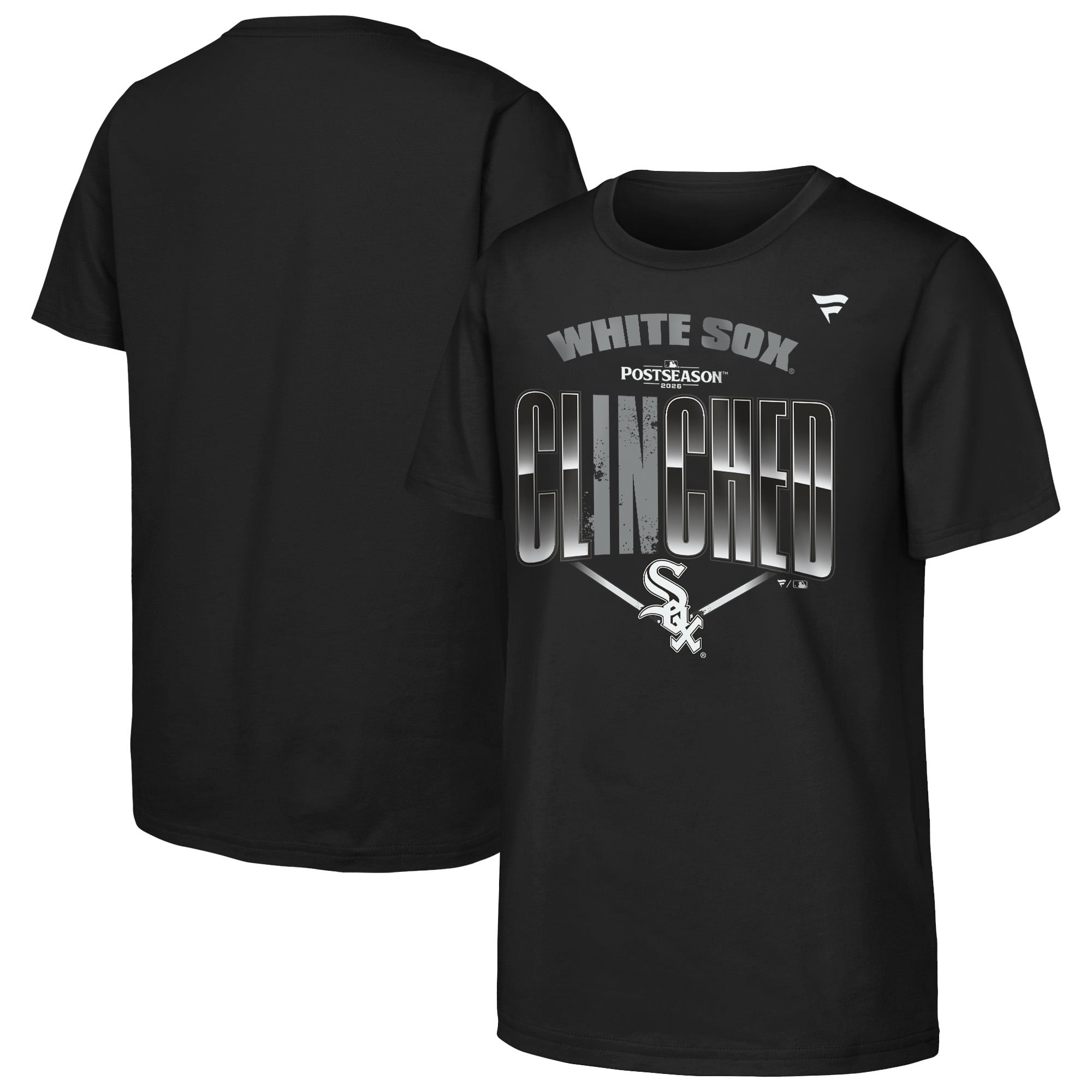 T-shirt Youth Fanatics Black Chicago White Sox 2026 MLB Postseason Locker Room
