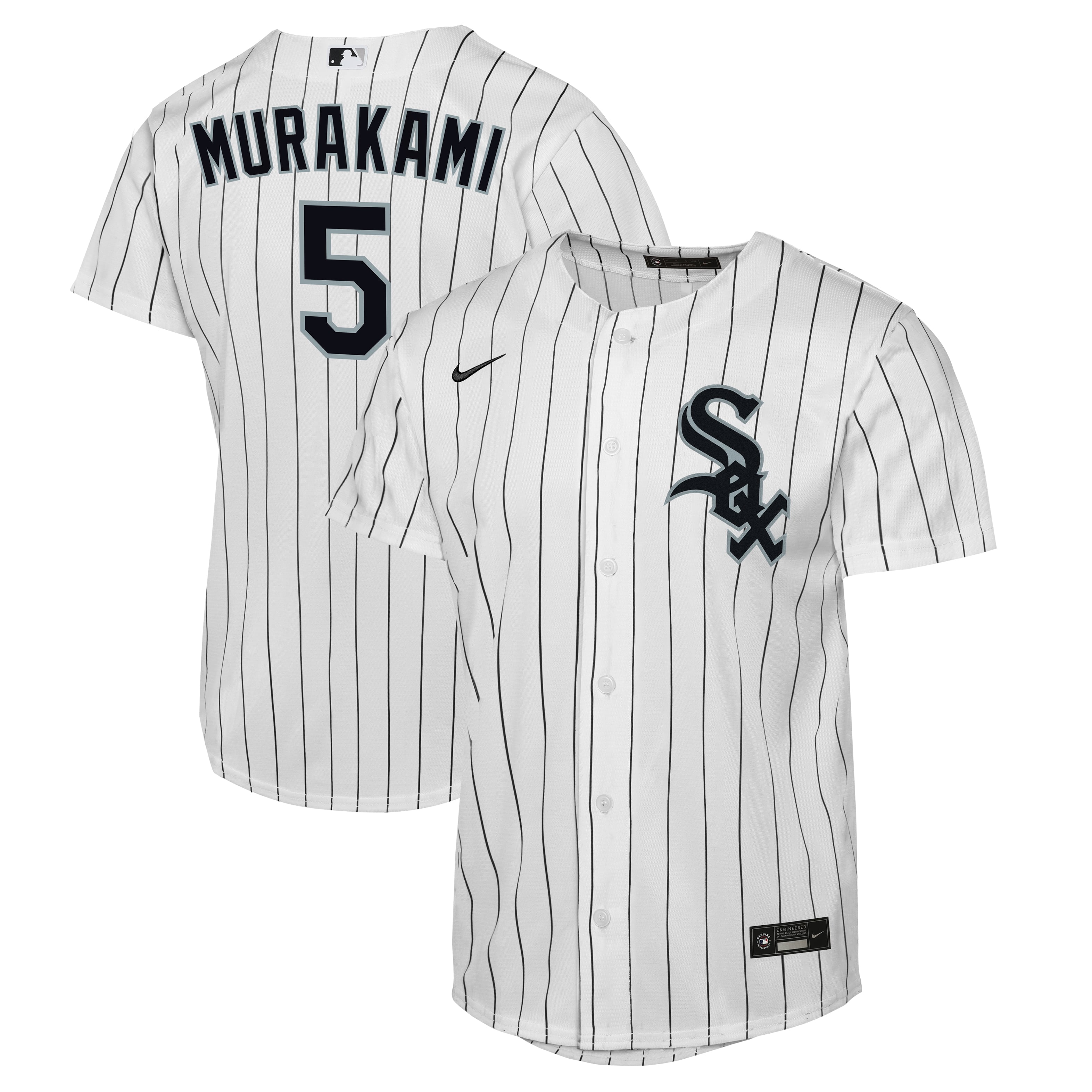 Maillot réplique domicile Nike Munetaka Murakami blanc des White Sox de Chicago pour jeunes