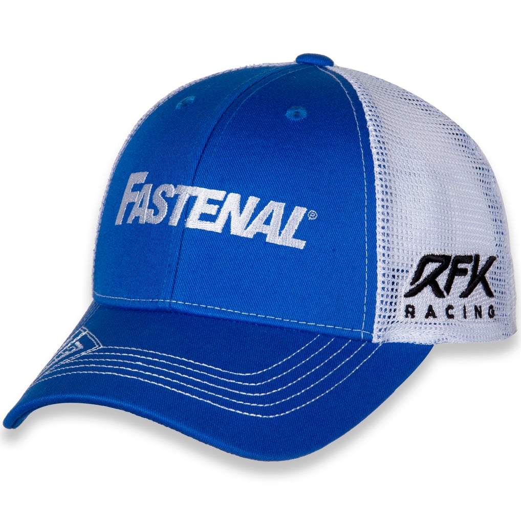 Chris Buescher RFK Racing Fastenal Adjustable Hat - Royal/White