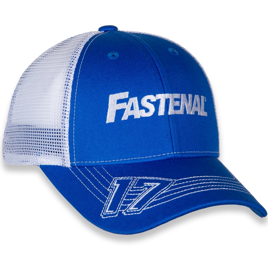 Chris Buescher RFK Racing Fastenal Adjustable Hat - Royal/White