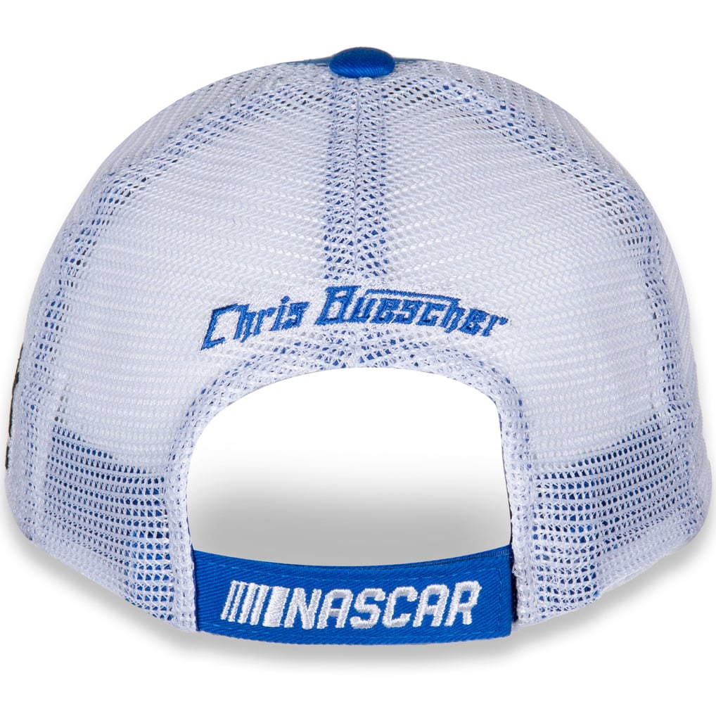 Chris Buescher RFK Racing Fastenal Adjustable Hat - Royal/White