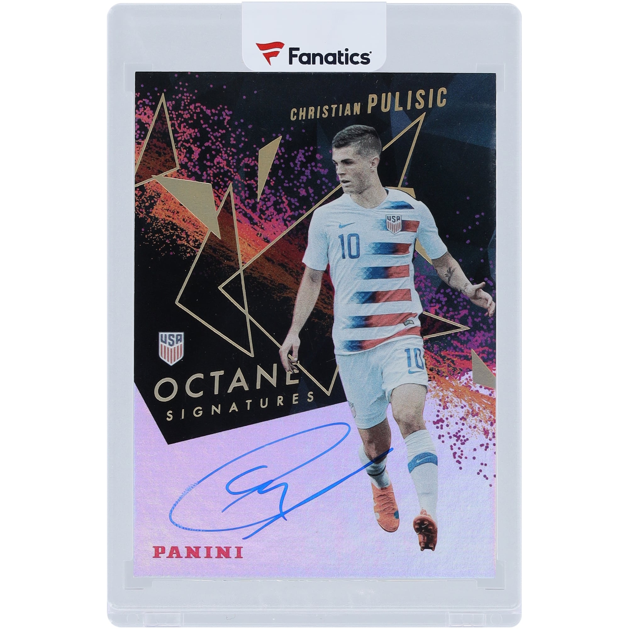 Christian Pulisic USMNT Autographed 2019 Panini Soccer Octane Sigs 
