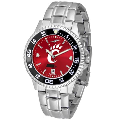 Cincinnati Bearcats Competitor Steel AnoChrome Color Bezel Watch - Black