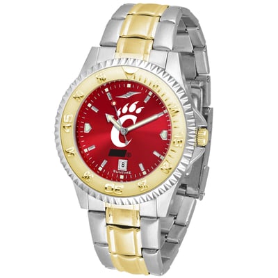 Cincinnati Bearcats Competitor Two-Tone AnoChrome Watch - Black