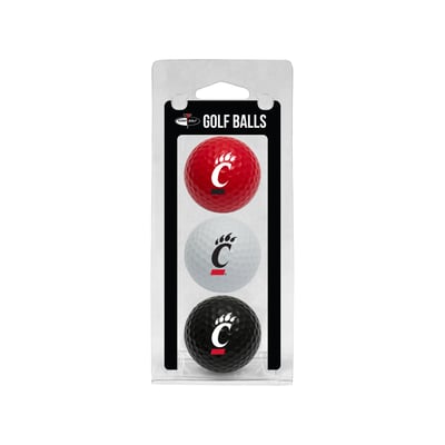 Cincinnati Bearcats 3-Pack Multi-Colored Team Golf Ball Set