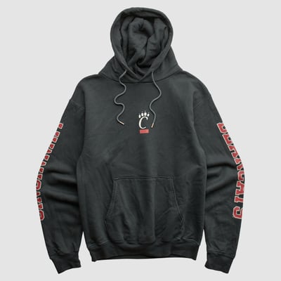 Cincinnati Bearcats Champion 2000s Hooded Pullover Sweatshirt - Black - XS by Fanatics Real Vintage