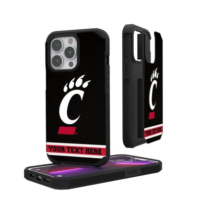 Cincinnati Bearcats iPhone Stripe Personalized Rugged Case