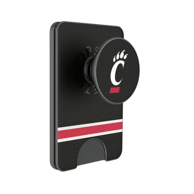 Cincinnati Bearcats Keyscaper Stripe PopSockets Magnetic Wallet