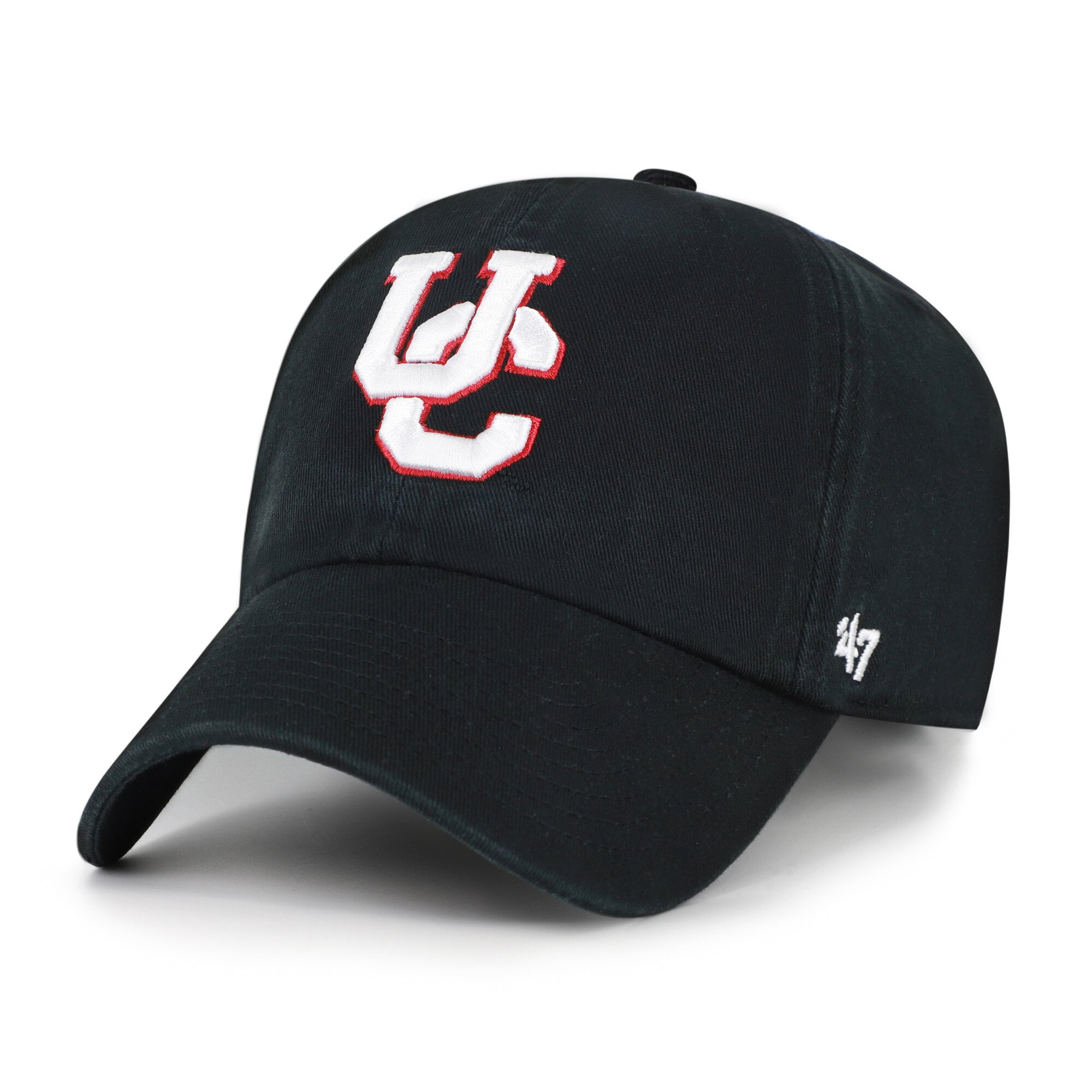 Men's '47  Black Cincinnati Bearcats Vault Clean Up Adjustable Hat