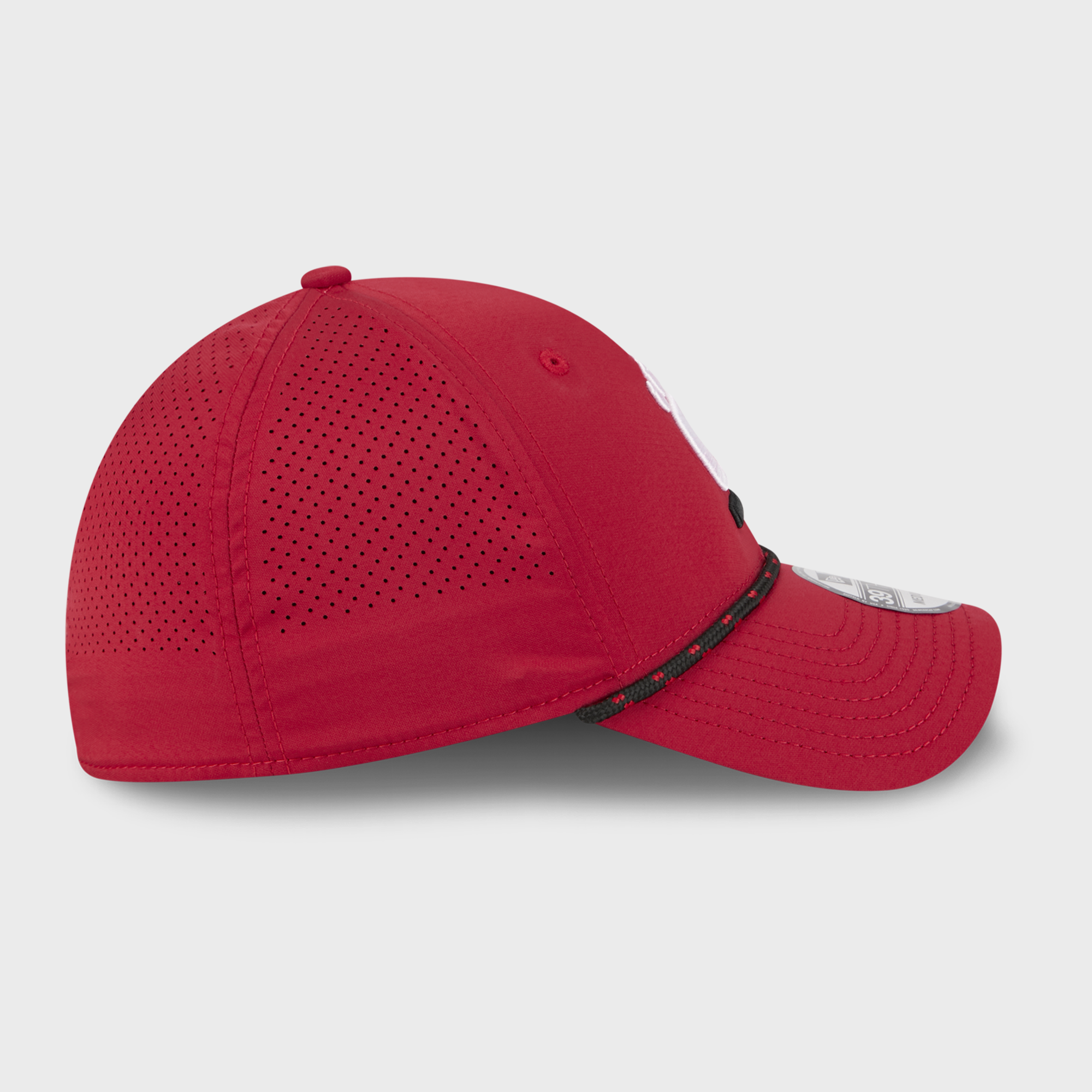 Casquette extensible New Era rouge Cincinnati Bearcats Performance Rope 39THIRTY pour homme