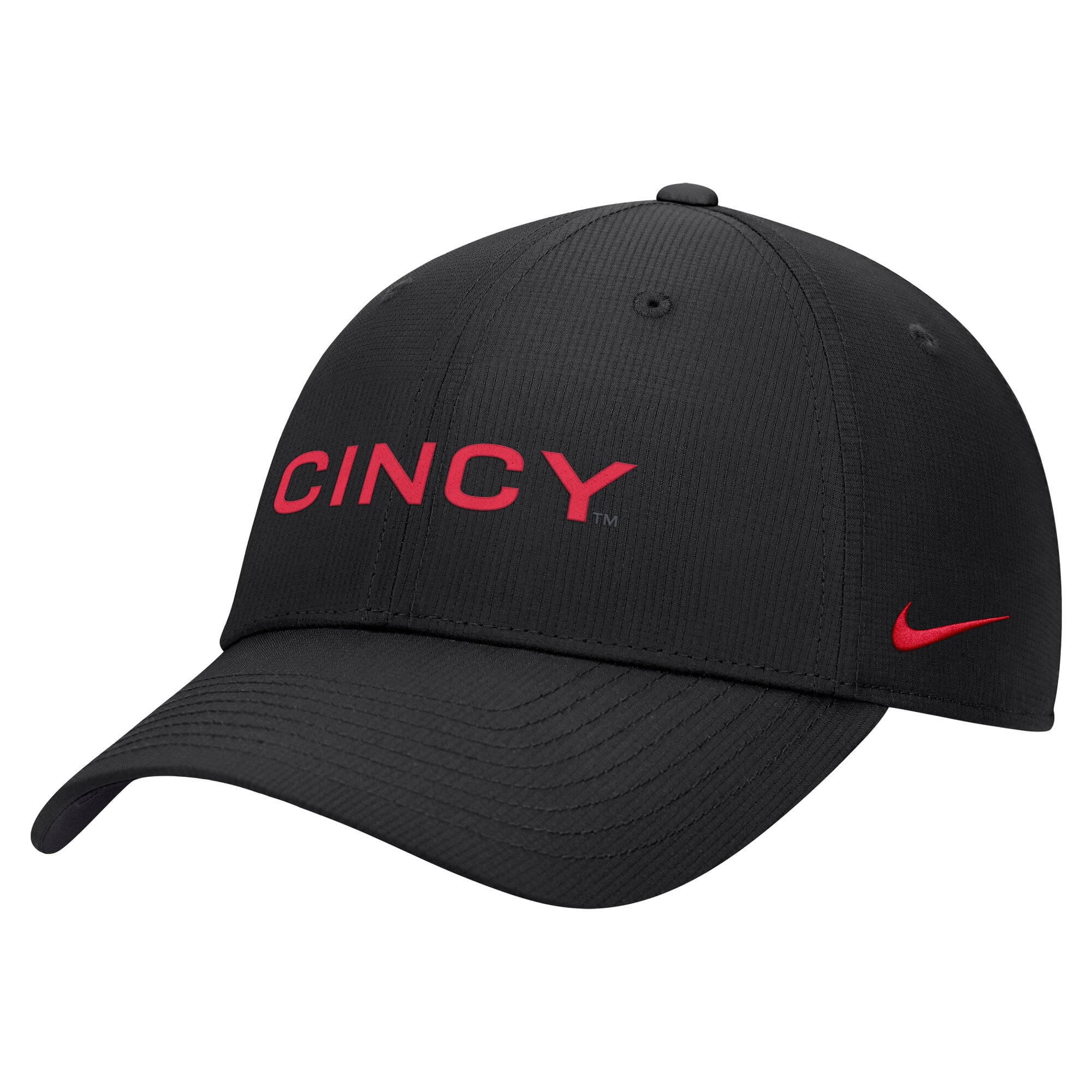 Casquette ajustable Nike noire Cincinnati Bearcats 2026 Sideline Ripstop Dri-FIT pour homme