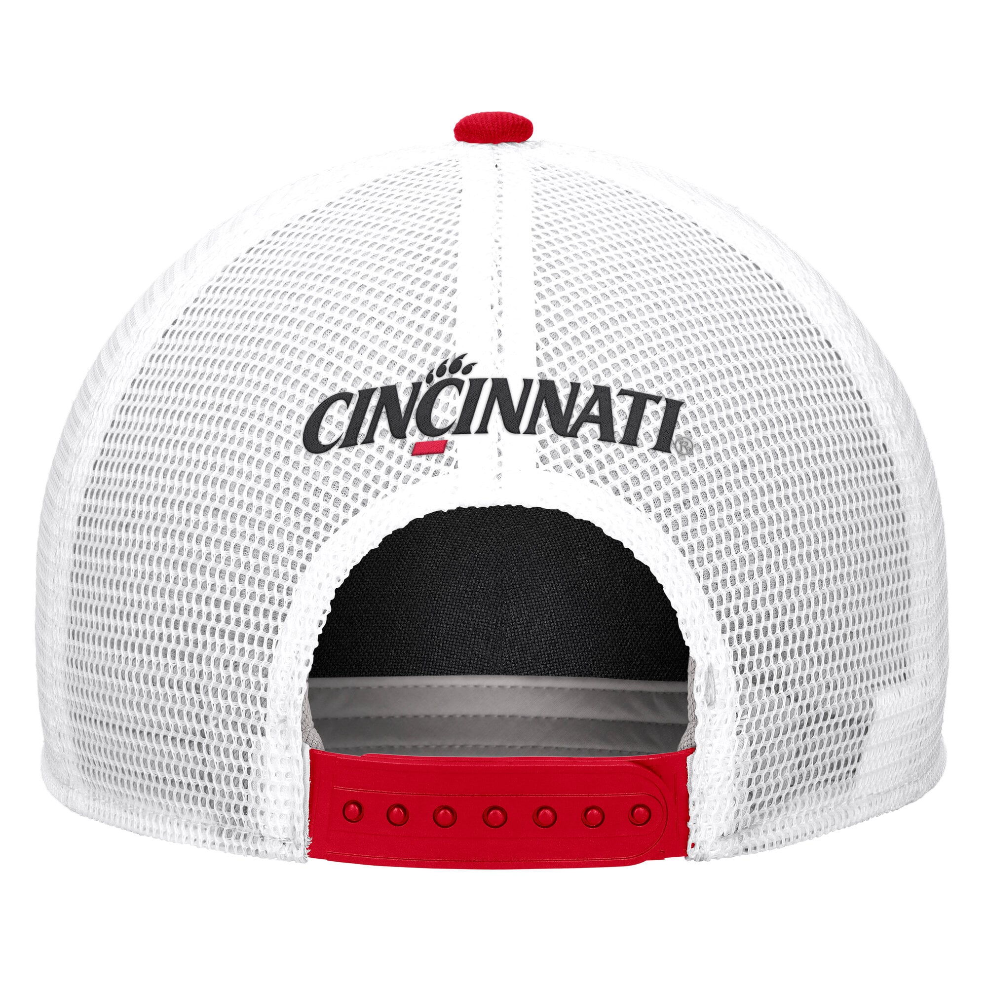 Men's Nike Red Cincinnati Bearcats 2026 On-Field Rope Adjustable Trucker Hat