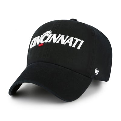  Cincinnati Bearcats '47 Unisex Clean Up Adjustable Hat - Black
