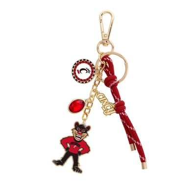 Cincinnati Bearcats CANVAS Style Women's 18K Gold-Plated Cluster Bag Charm