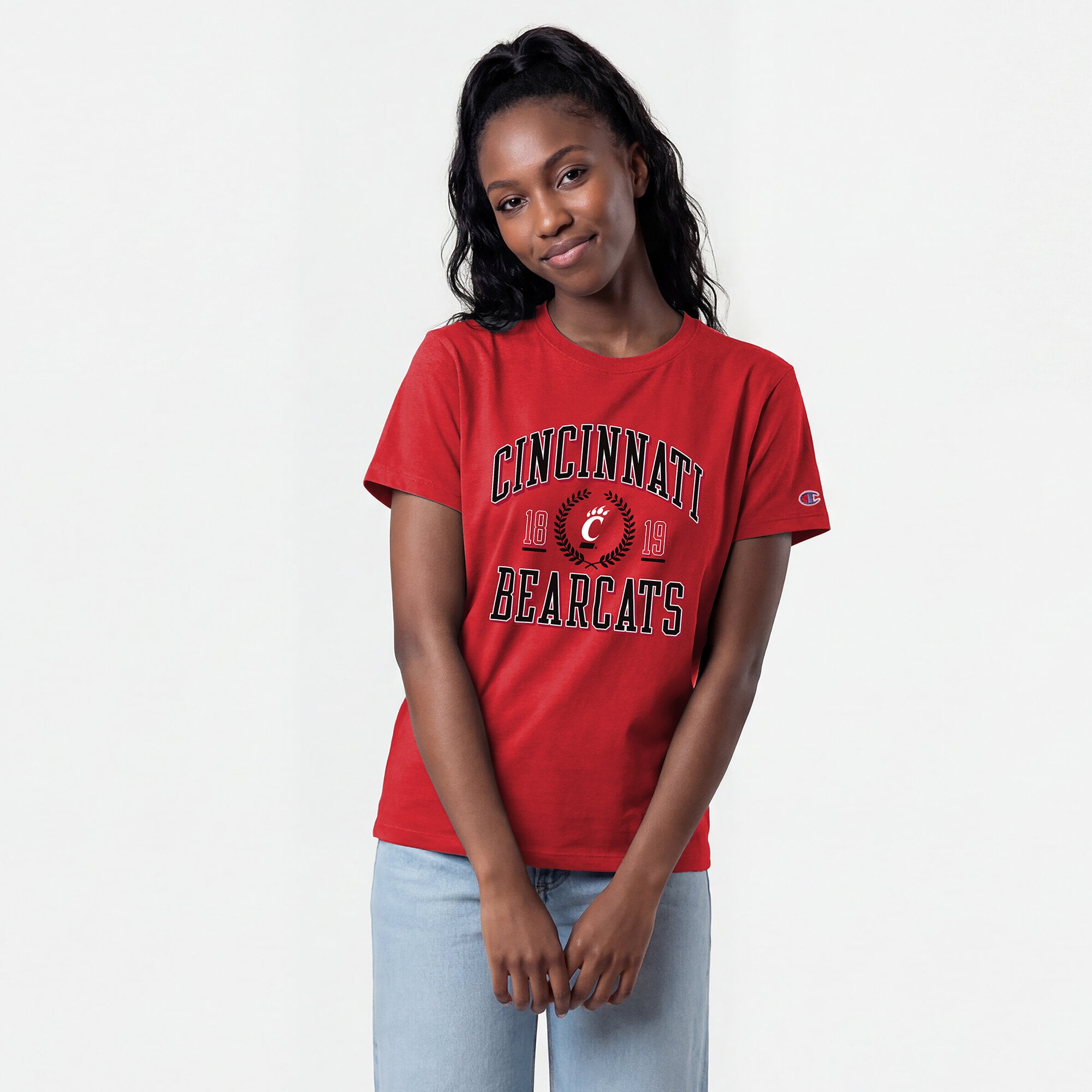Women's Champion Red Cincinnati Bearcats Lifestyle T-Shirt