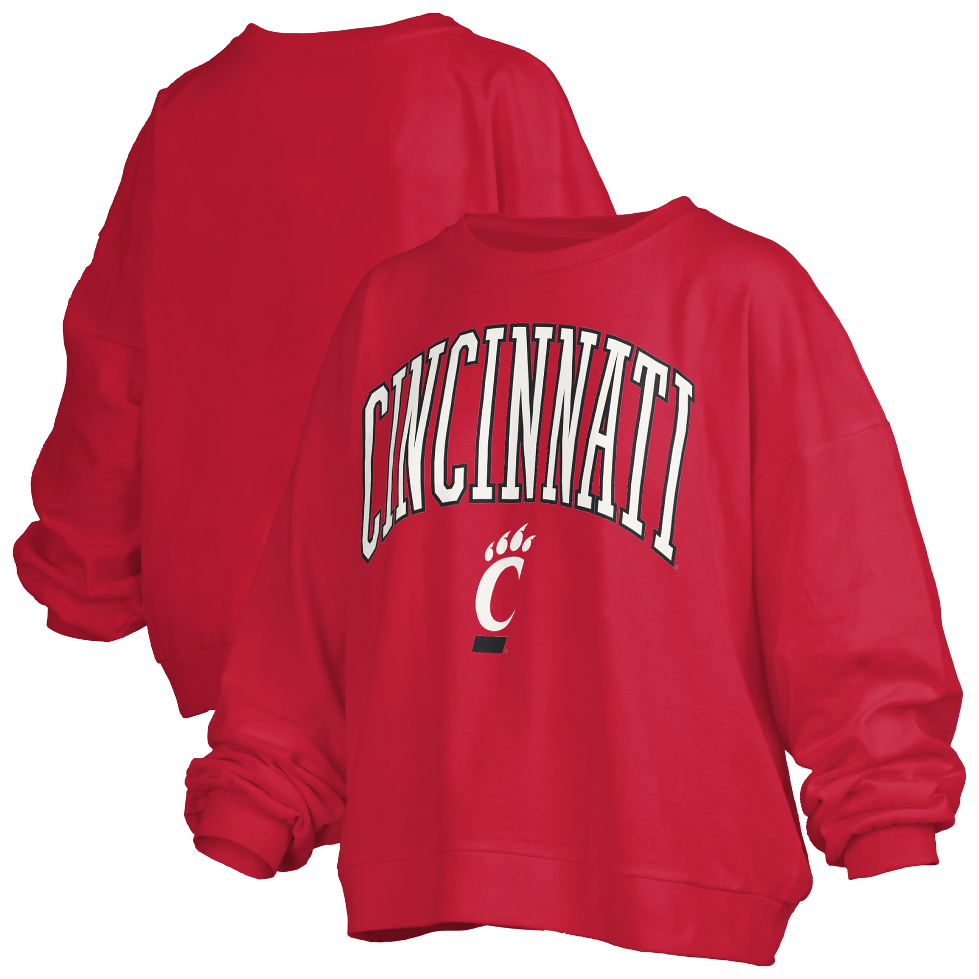Women's Pressbox Red Cincinnati Bearcats Janise Fleece Sweatshirt