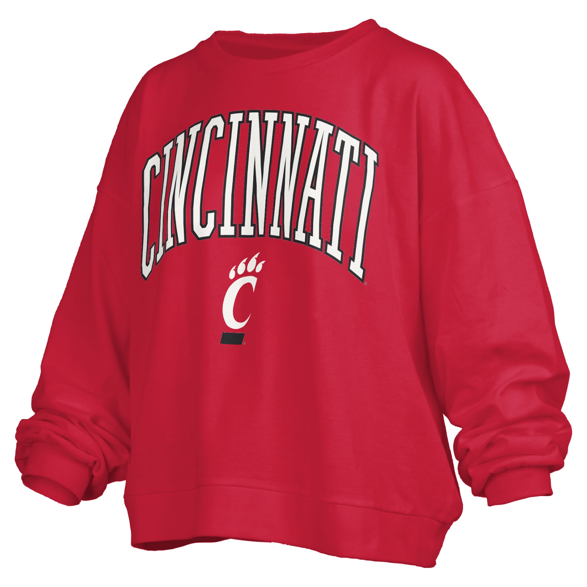 Women's Pressbox Red Cincinnati Bearcats Janise Fleece Sweatshirt