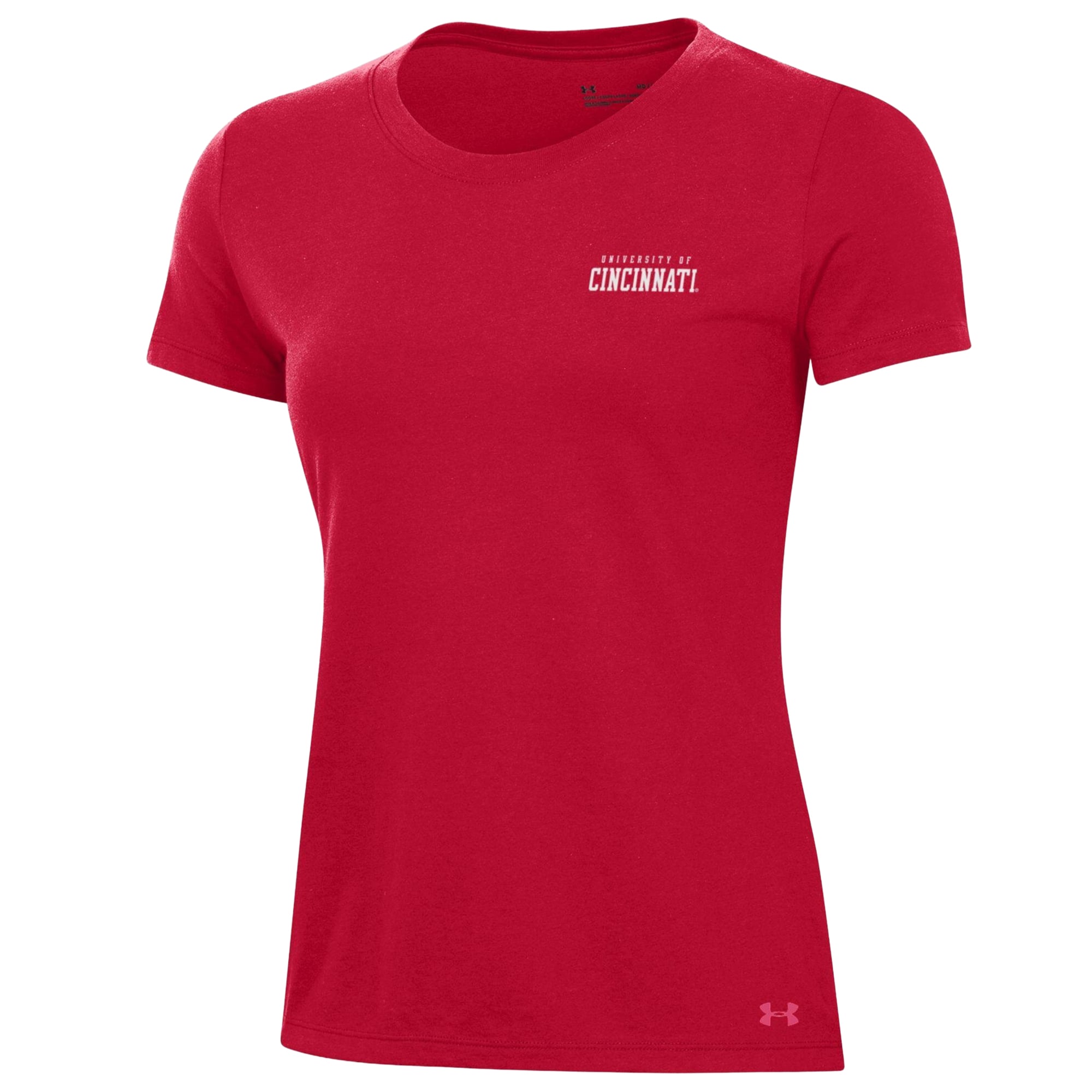 T-shirt en coton performant Under Armour rouge Cincinnati Bearcats pour femmes