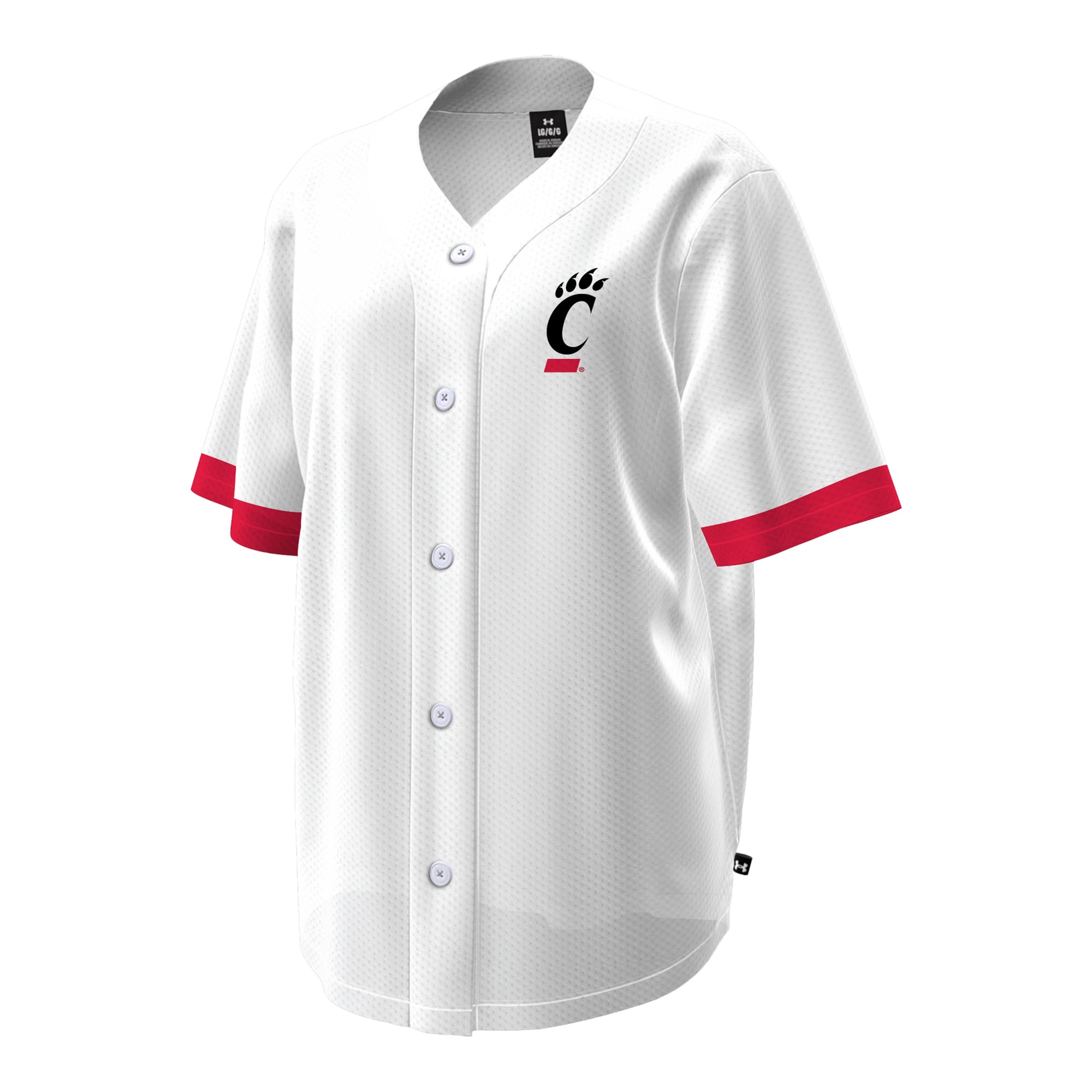 Maillot de baseball Under Armour blanc pour femmes des Bearcats Cincinnati
