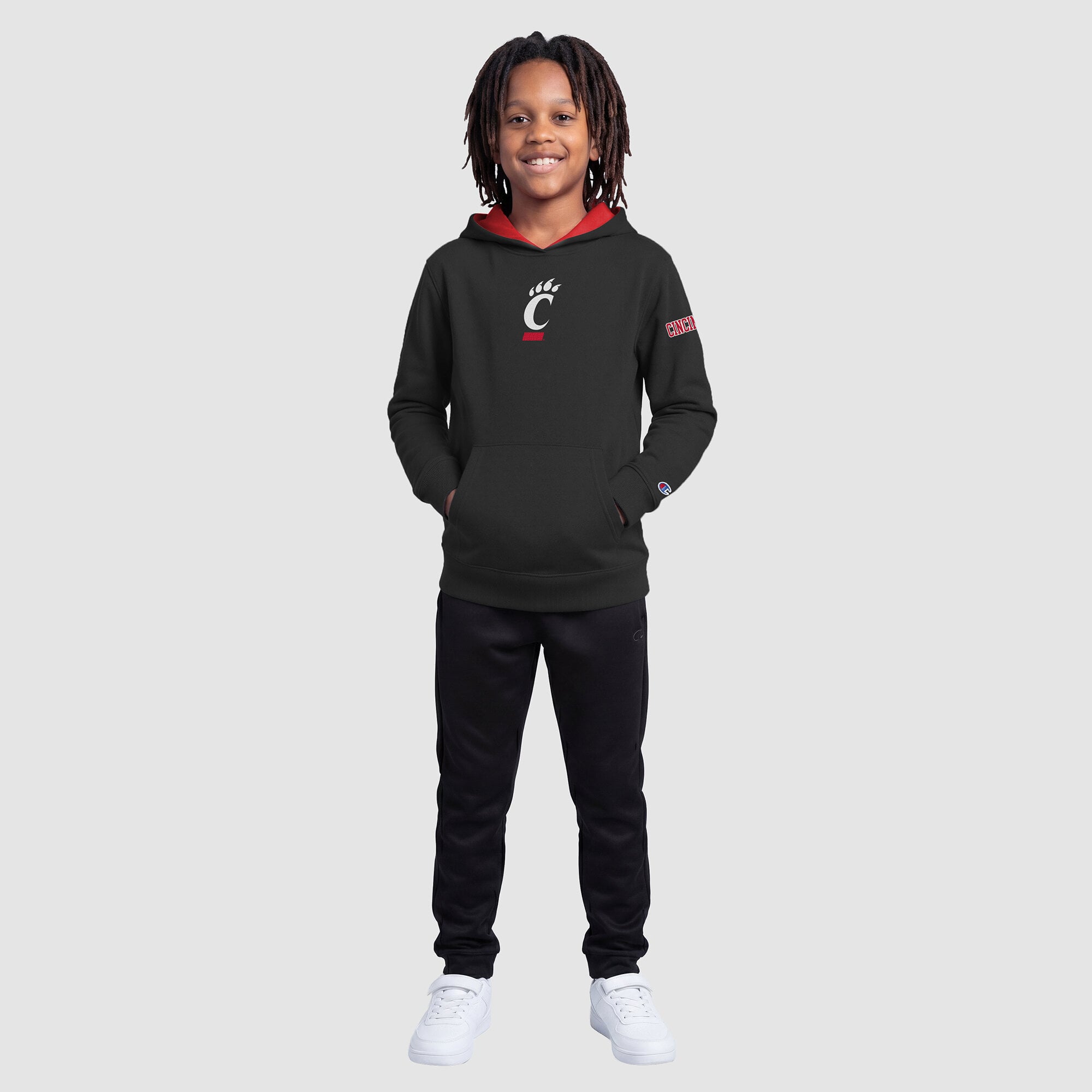 Sweat à capuche polaire Youth Champion Black Cincinnati Bearcats