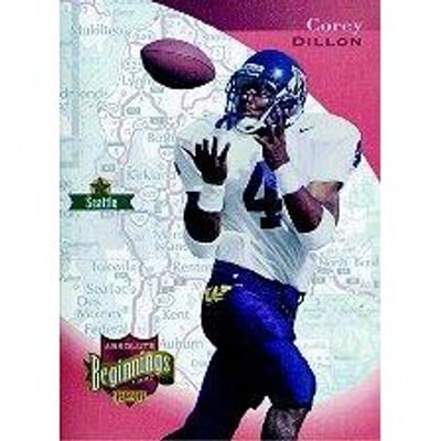 1997 Absolute #166 Corey Dillon RC
