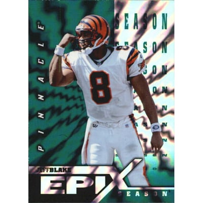 1997 Pinnacle Certified Epix Emerald #E16 Jeff Blake SEASON