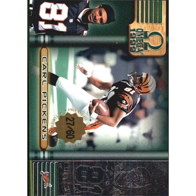 1999 Pacific Omega Premiere Date #53 Carl Pickens